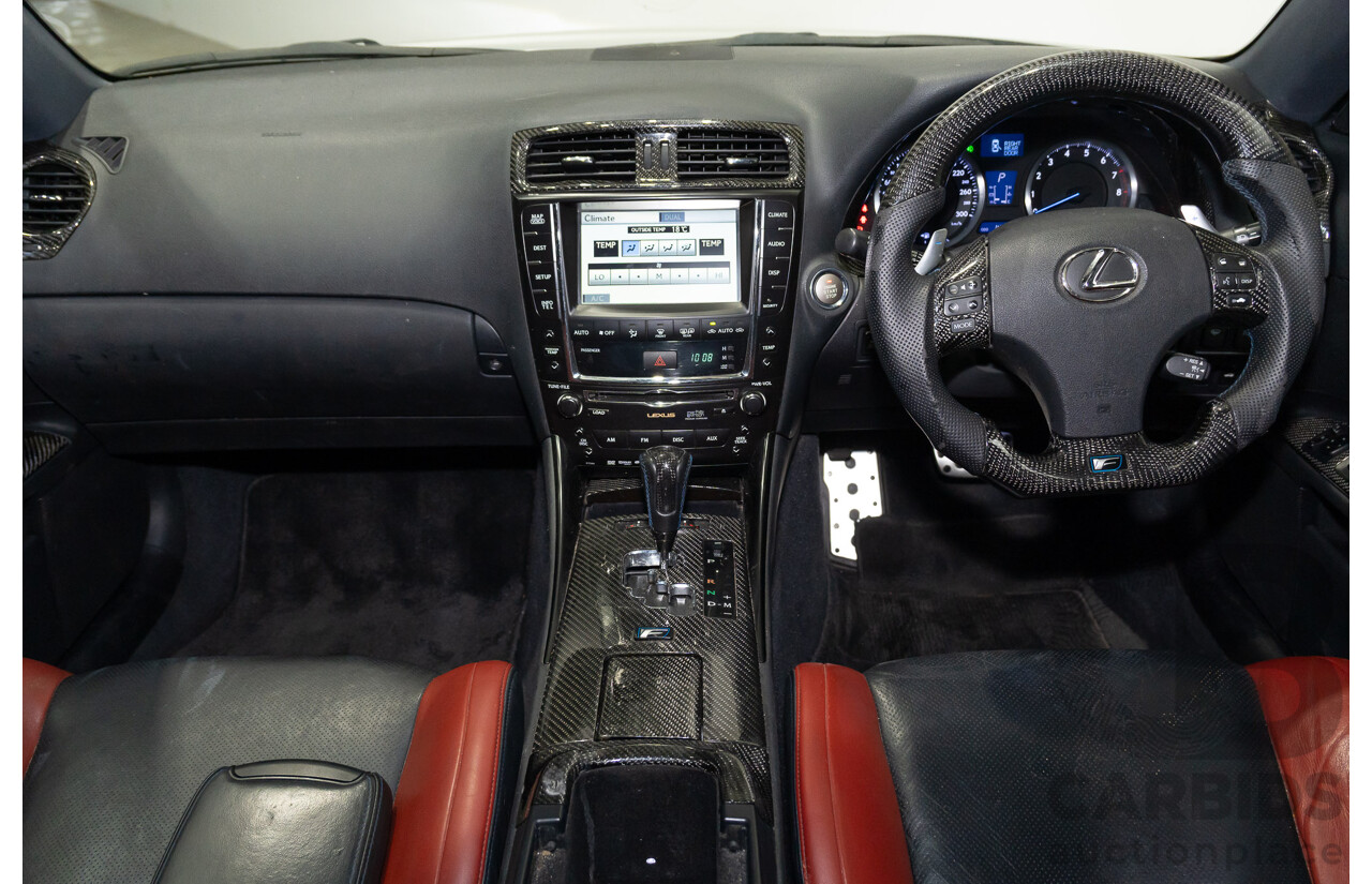 06/2010 Lexus IS F USE20R 09 Upgrade 4d Sedan Premium Silver Metallic V8 5.0L