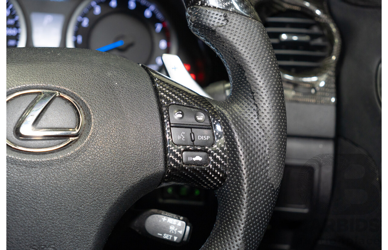 06/2010 Lexus IS F USE20R 09 Upgrade 4d Sedan Premium Silver Metallic V8 5.0L