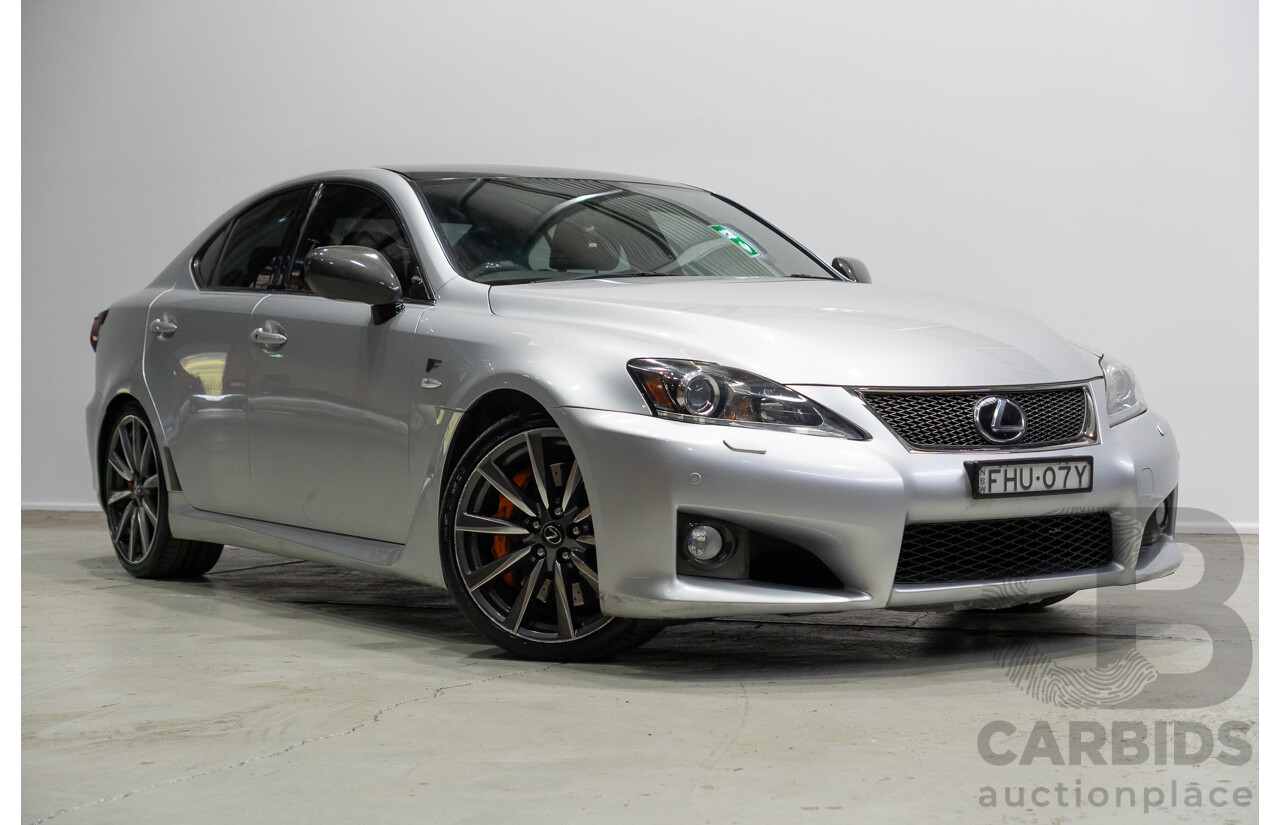 06/2010 Lexus IS F USE20R 09 Upgrade 4d Sedan Premium Silver Metallic V8 5.0L
