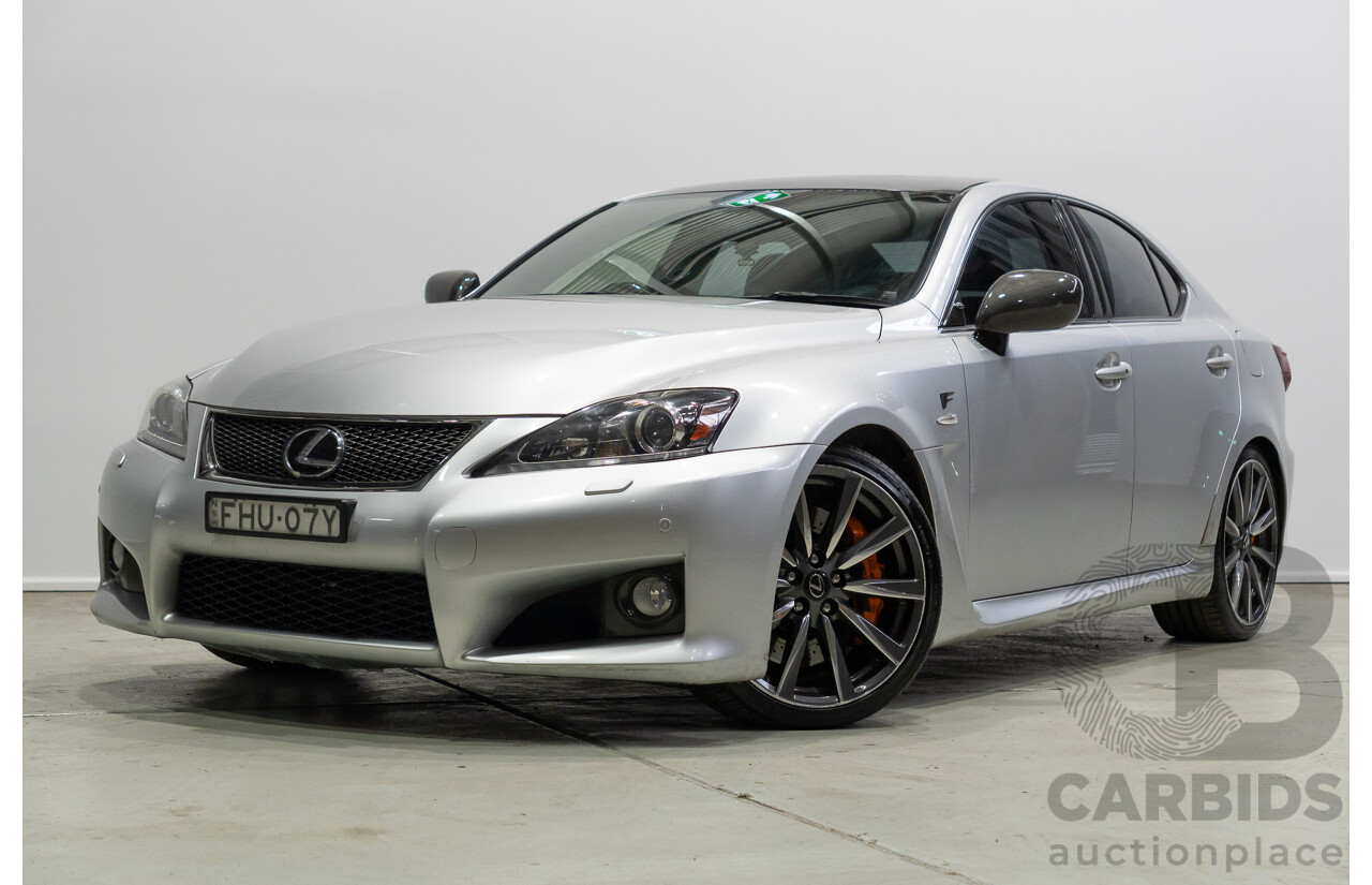 06/2010 Lexus IS F USE20R 09 Upgrade 4d Sedan Premium Silver Metallic V8 5.0L