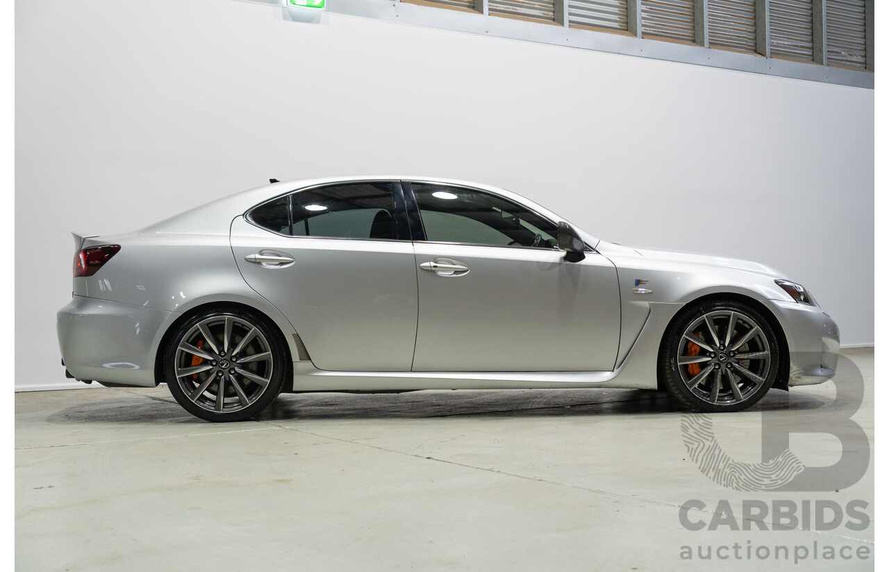 06/2010 Lexus IS F USE20R 09 Upgrade 4d Sedan Premium Silver Metallic V8 5.0L