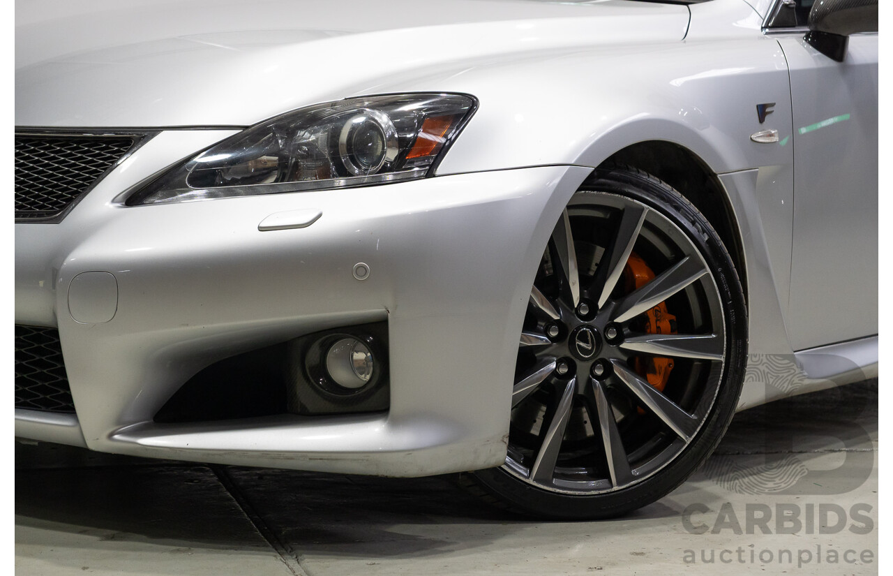 06/2010 Lexus IS F USE20R 09 Upgrade 4d Sedan Premium Silver Metallic V8 5.0L