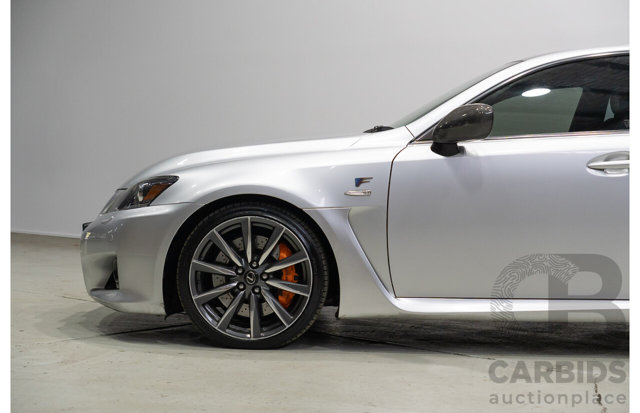 06/2010 Lexus IS F USE20R 09 Upgrade 4d Sedan Premium Silver Metallic V8 5.0L