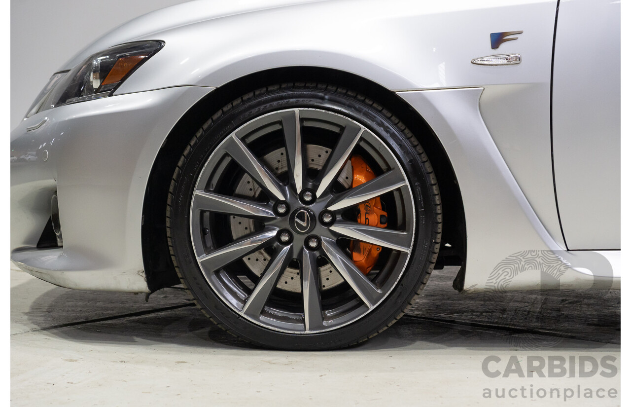 06/2010 Lexus IS F USE20R 09 Upgrade 4d Sedan Premium Silver Metallic V8 5.0L
