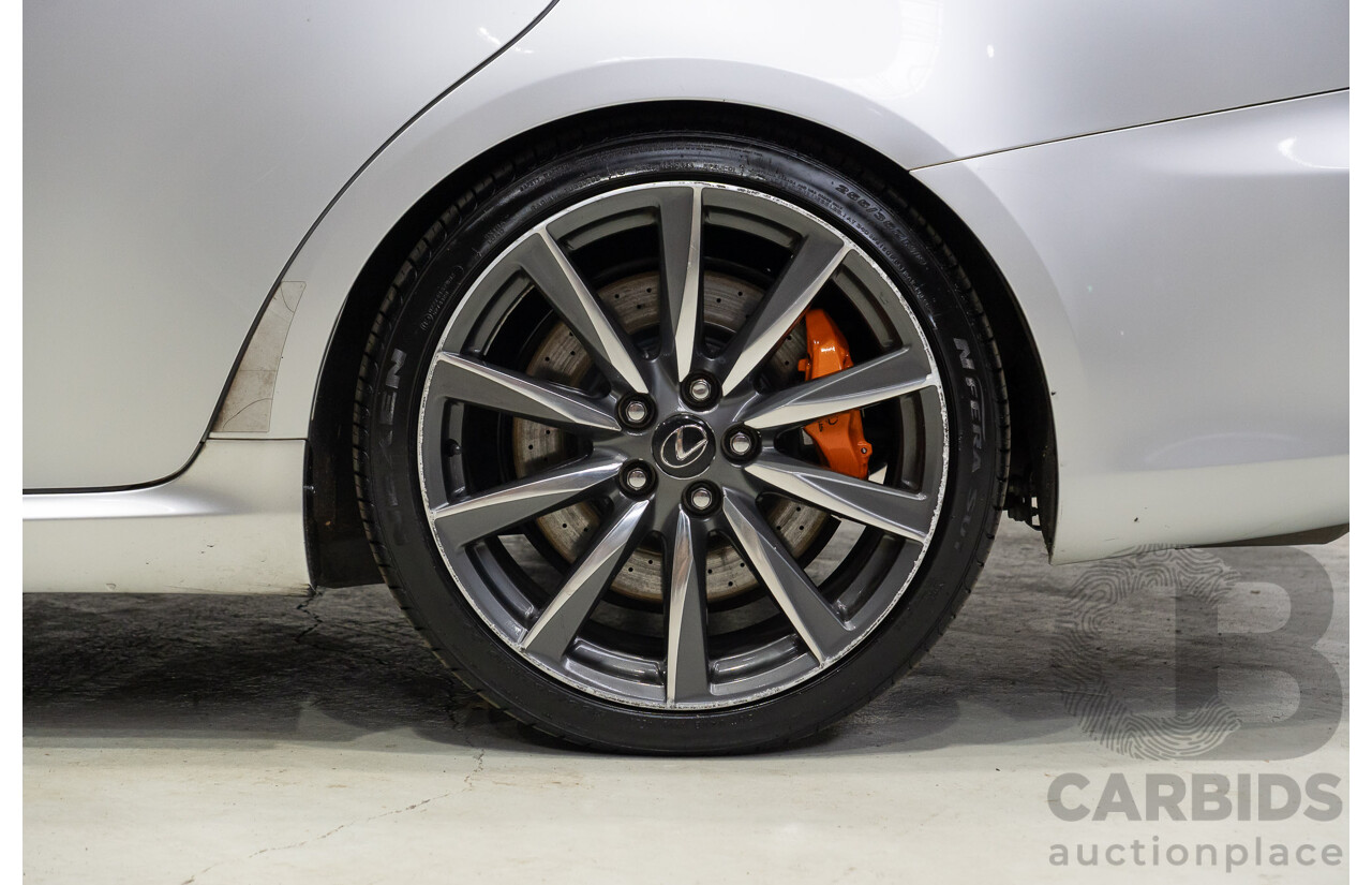 06/2010 Lexus IS F USE20R 09 Upgrade 4d Sedan Premium Silver Metallic V8 5.0L
