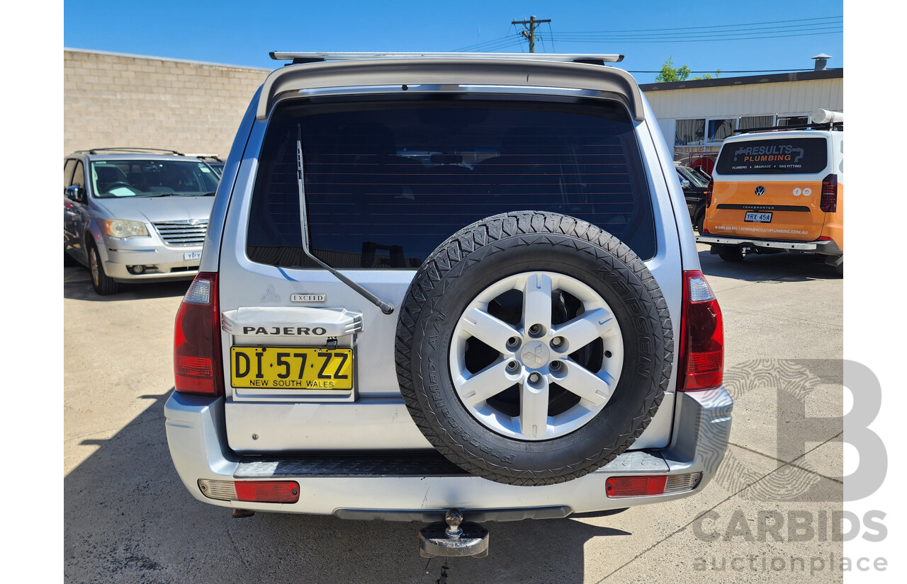 07/2004 Mitsubishi Pajero Exceed LWB (4x4) NP 4d Wagon Silver 3.8L