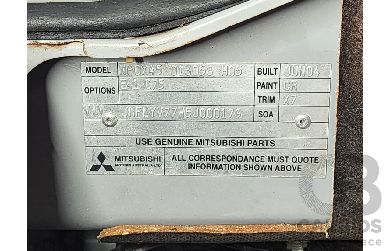 07/2004 Mitsubishi Pajero Exceed LWB (4x4) NP 4d Wagon Silver 3.8L