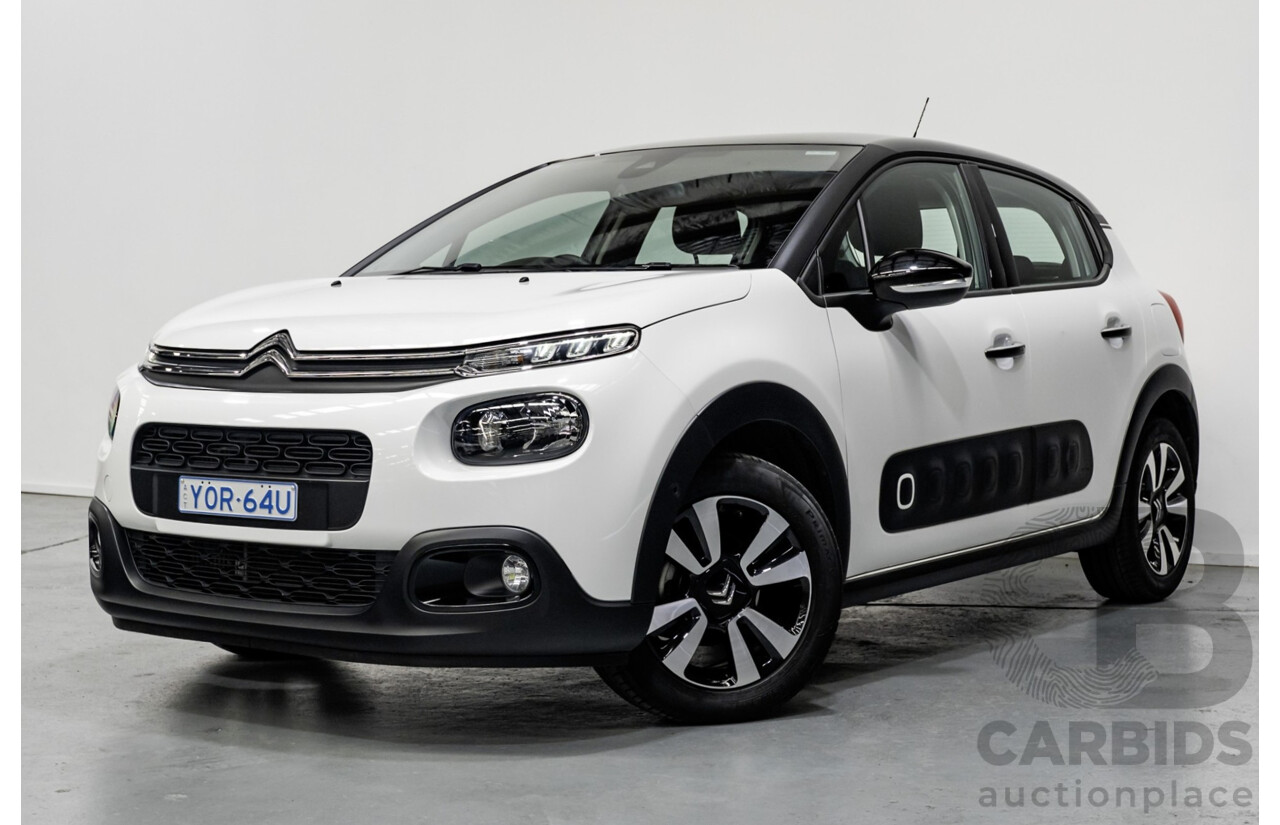 3/2020 Citroen C3 Shine B618 MY20 4d Hatchback White Turbo 1.2L