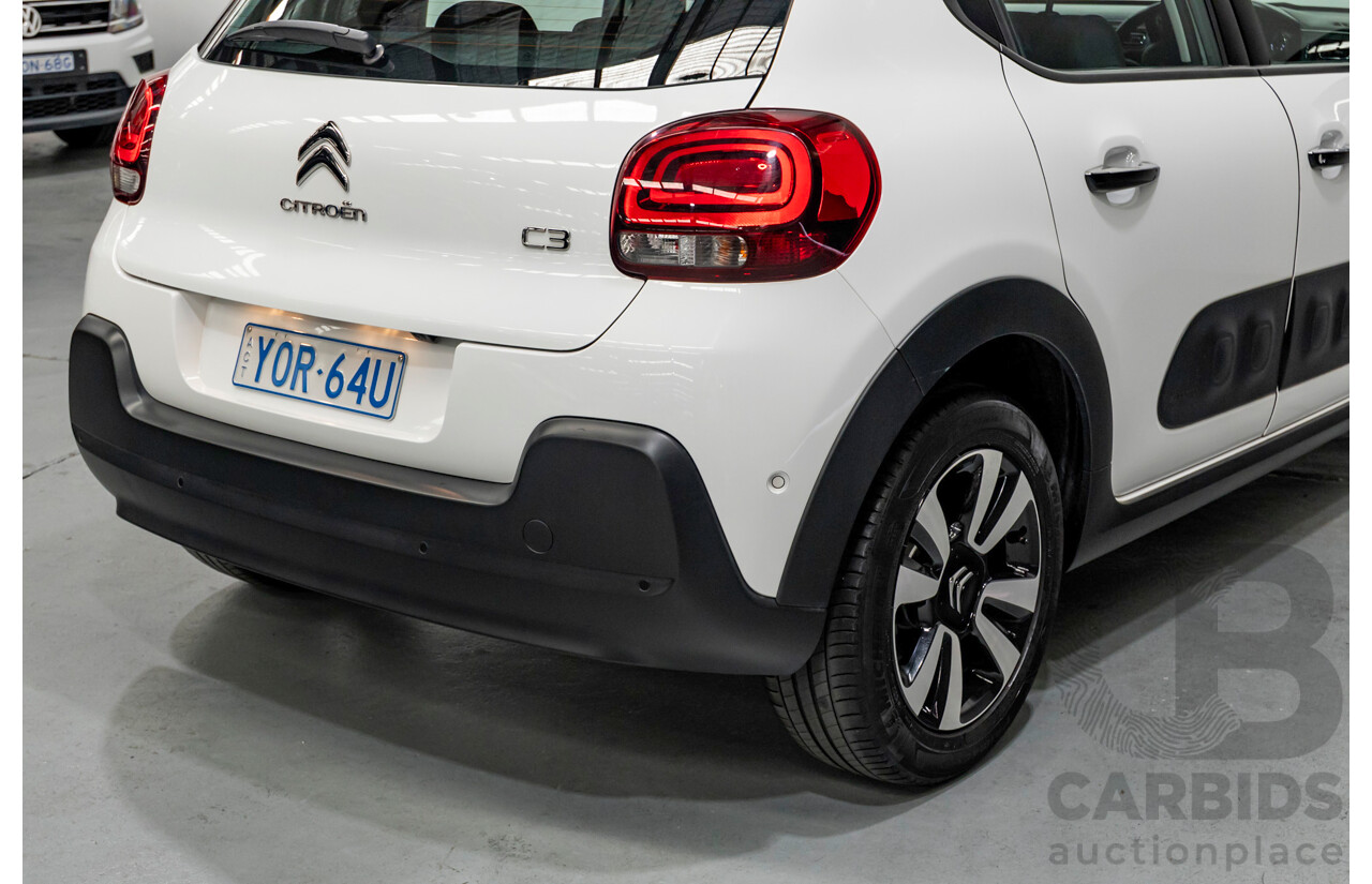 3/2020 Citroen C3 Shine B618 MY20 4d Hatchback White Turbo 1.2L