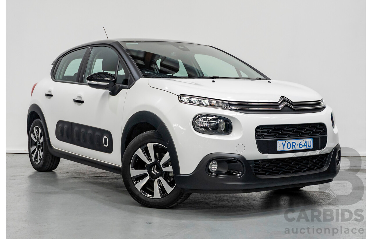3/2020 Citroen C3 Shine B618 MY20 4d Hatchback White Turbo 1.2L