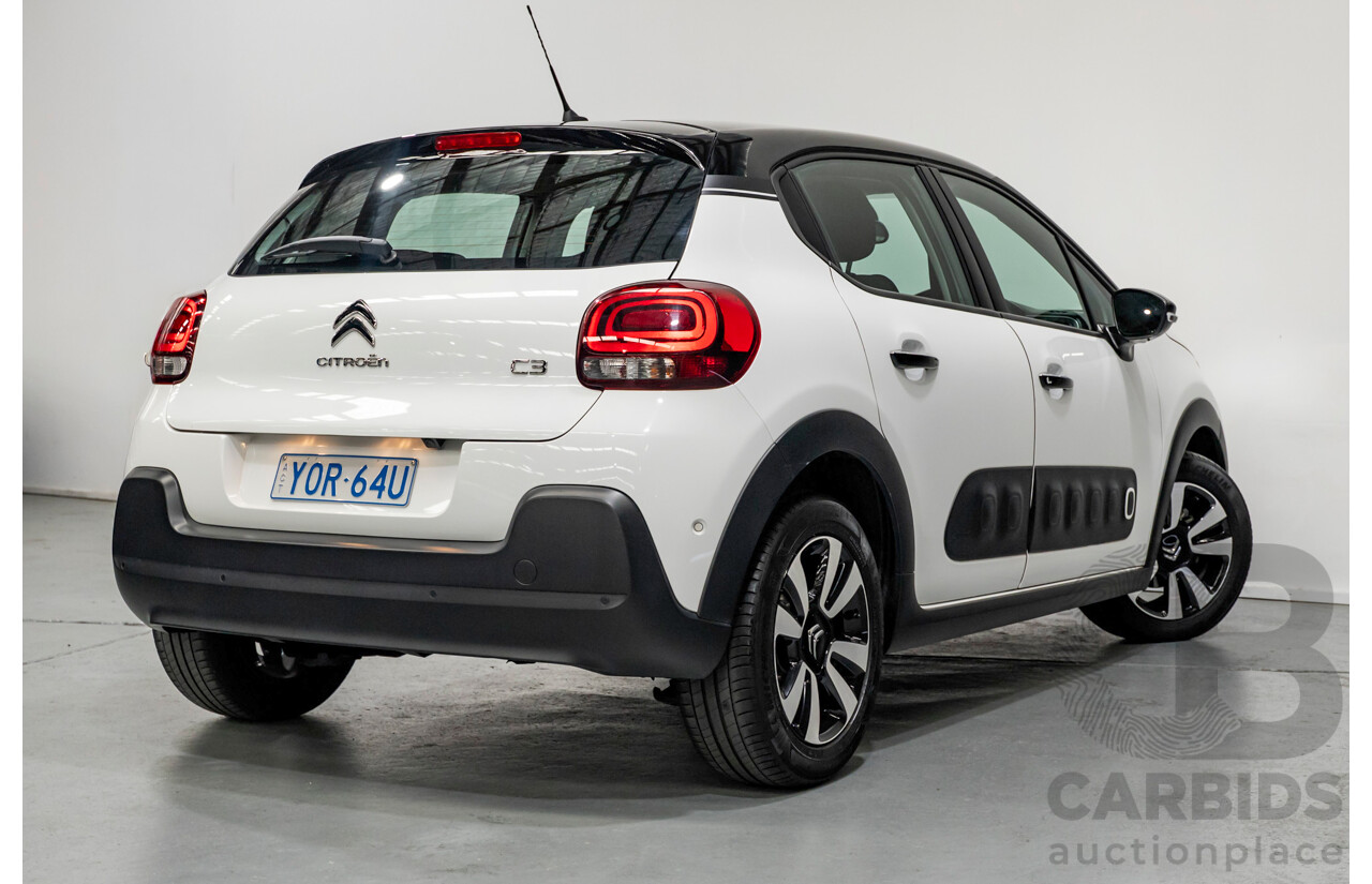 3/2020 Citroen C3 Shine B618 MY20 4d Hatchback White Turbo 1.2L