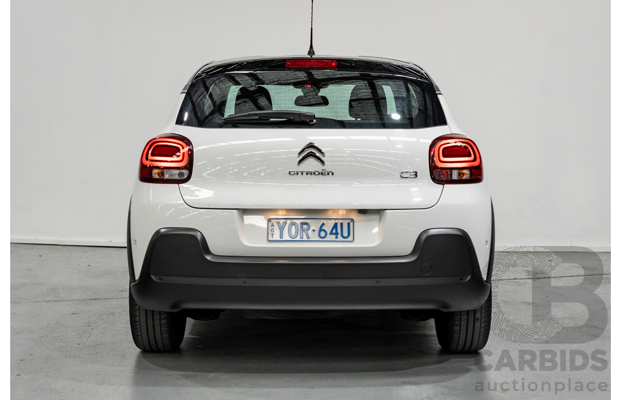 3/2020 Citroen C3 Shine B618 MY20 4d Hatchback White Turbo 1.2L