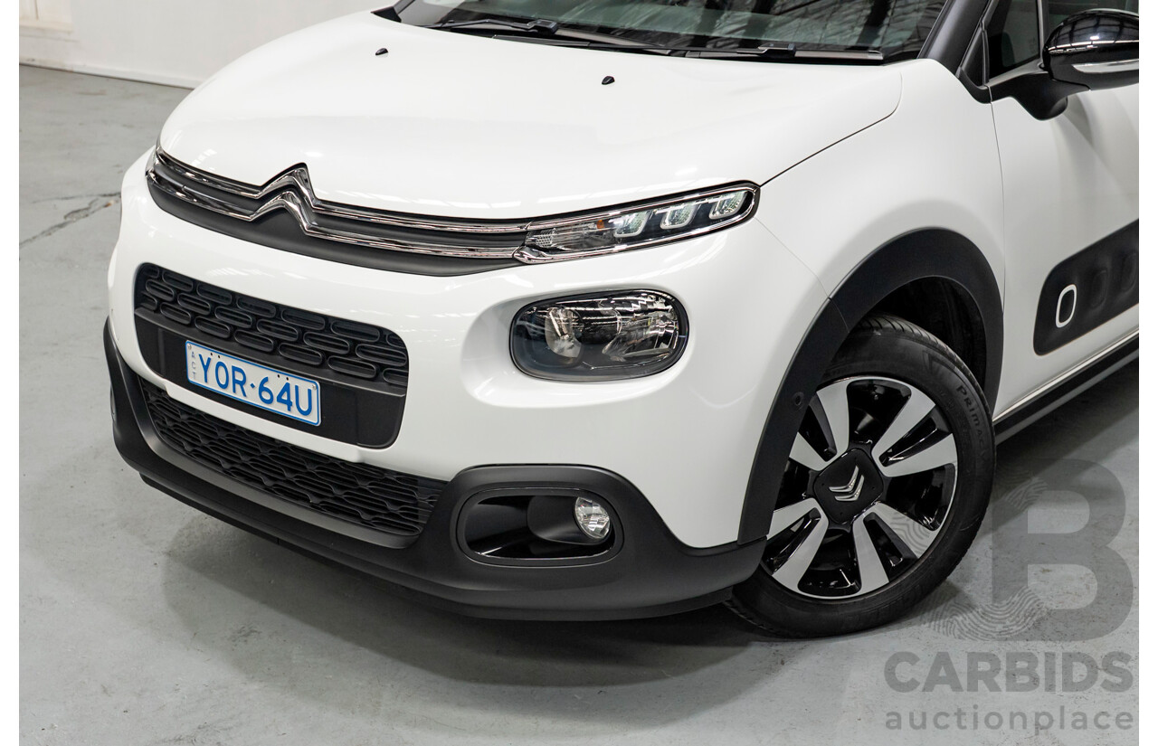 3/2020 Citroen C3 Shine B618 MY20 4d Hatchback White Turbo 1.2L