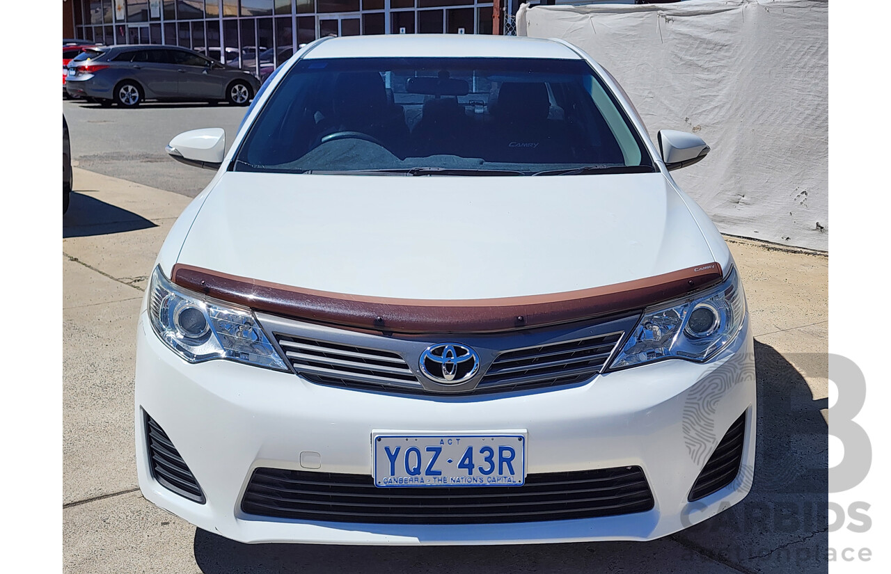 08/2013 Toyota Camry Altise ASV50R 4d Sedan White 2.5L