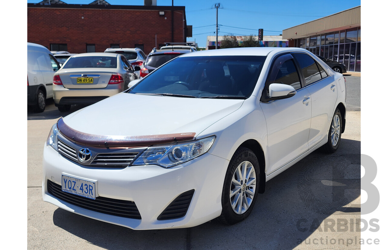 08/2013 Toyota Camry Altise ASV50R 4d Sedan White 2.5L