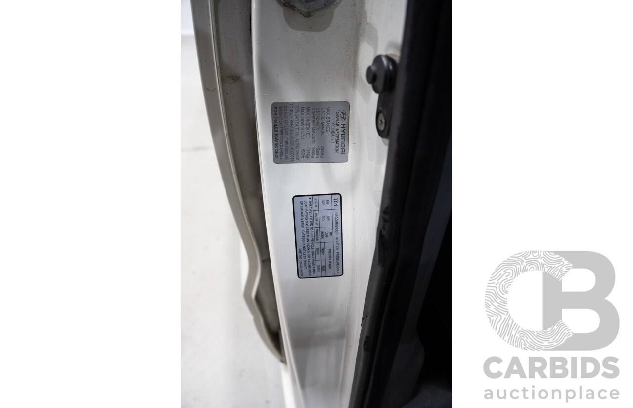 07/2010 Hyundai Iload (RWD) TQ 4D Van White 2.5L