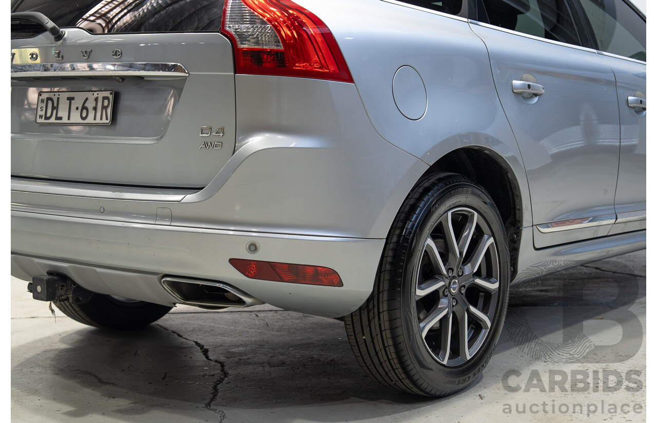 02/2017 Volvo XC60 D4 Luxury DZ MY17 4d Wagon Silver Twin Turbo Diesel 2.4L