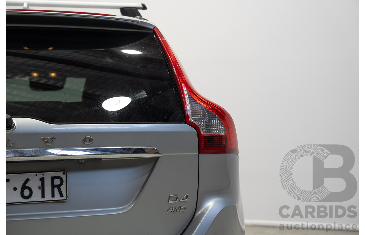 02/2017 Volvo XC60 D4 Luxury DZ MY17 4d Wagon Silver Twin Turbo Diesel 2.4L