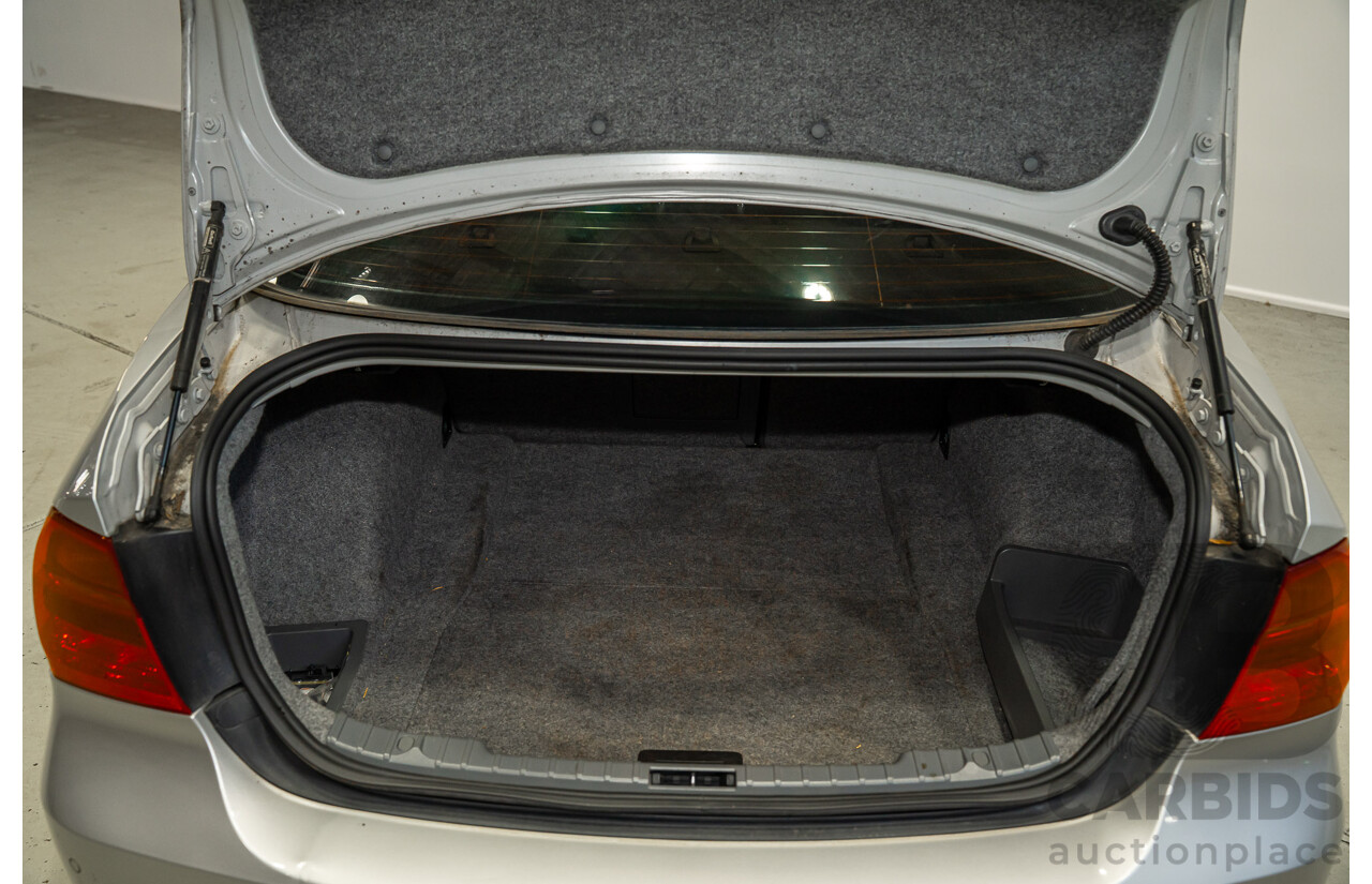 06/2008 BMW 320i Executive E90 08 Upgrade 4d Sedan Silver 2.0L