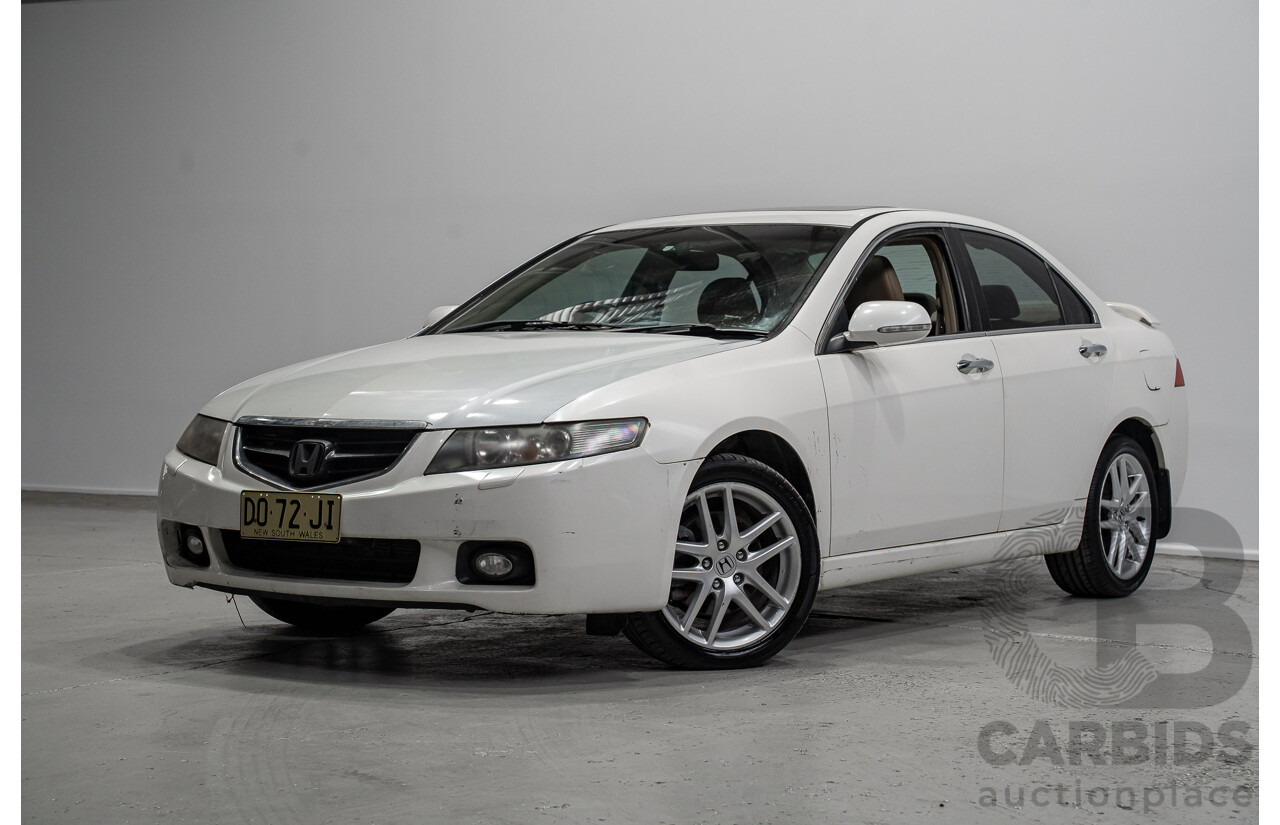 06/2005 Honda Accord Euro Luxury MY05 Upgrade 4d Sedan White 2.4L