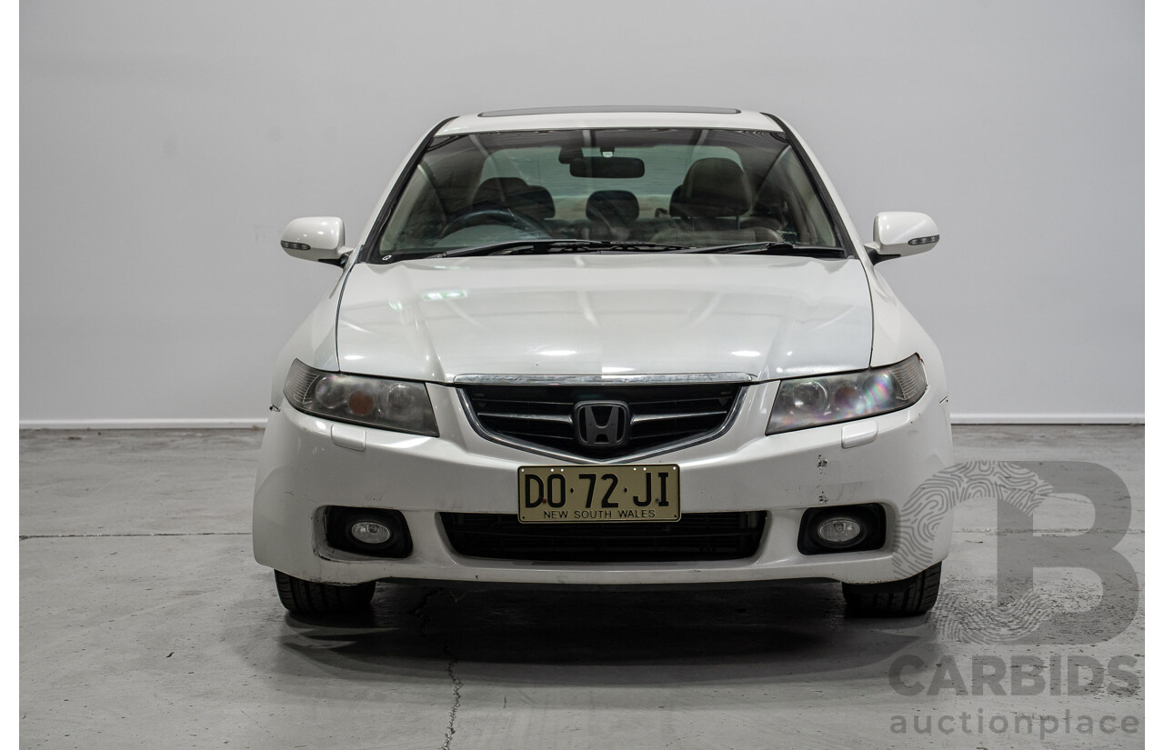 06/2005 Honda Accord Euro Luxury MY05 Upgrade 4d Sedan White 2.4L