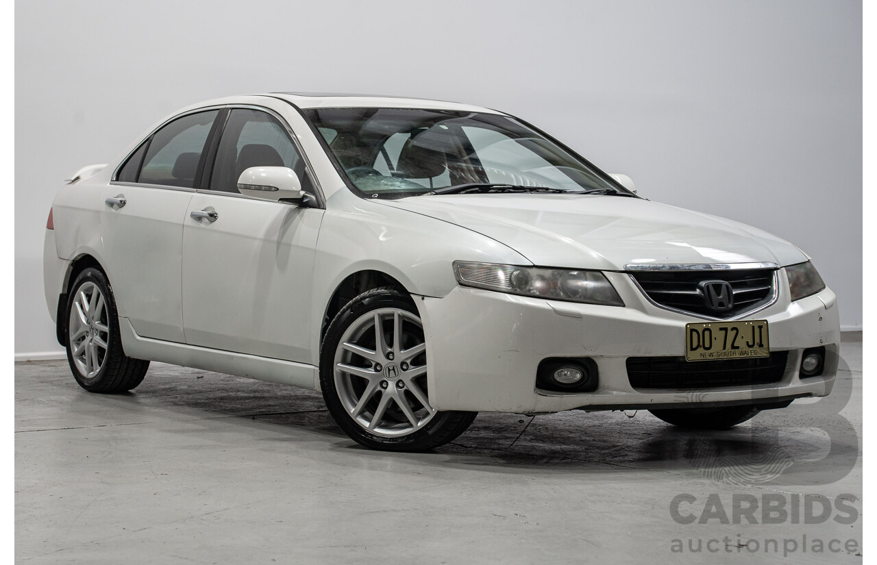 06/2005 Honda Accord Euro Luxury MY05 Upgrade 4d Sedan White 2.4L