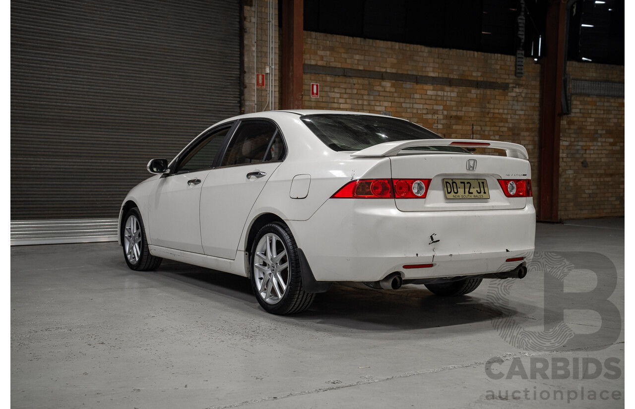 06/2005 Honda Accord Euro Luxury MY05 Upgrade 4d Sedan White 2.4L