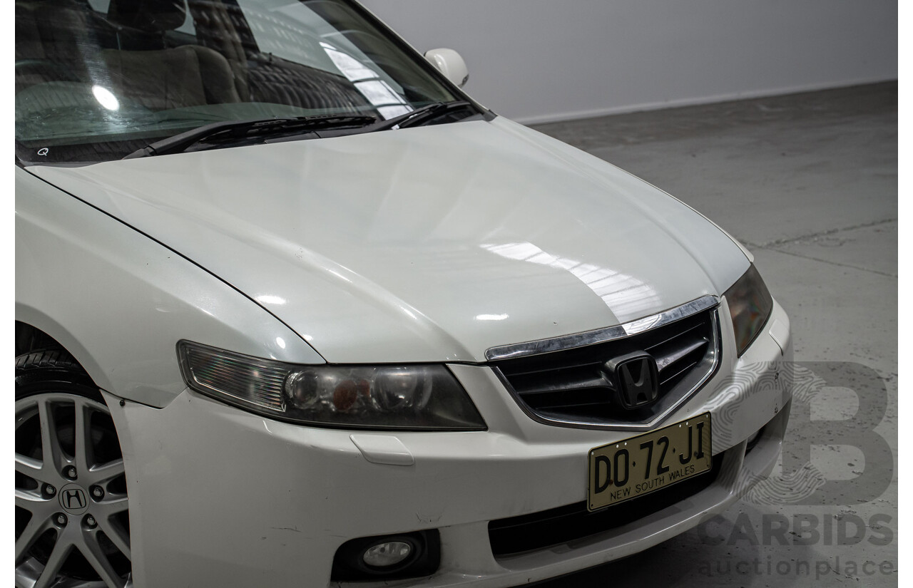 06/2005 Honda Accord Euro Luxury MY05 Upgrade 4d Sedan White 2.4L