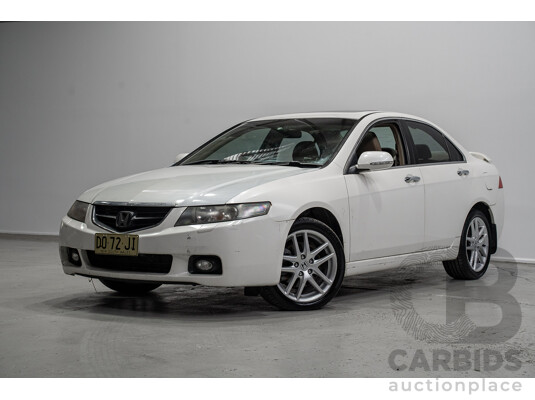 06/2005 Honda Accord Euro Luxury MY05 Upgrade 4d Sedan White 2.4L