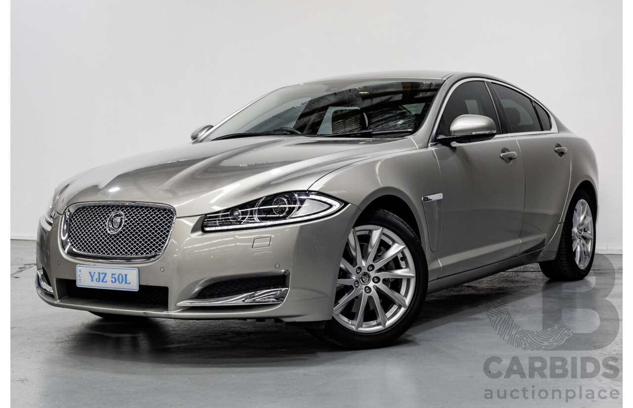 2013 Jaguar XF 2.0 Luxury MY13 4d Sedan Cashmere Gold Turbo 2.0L