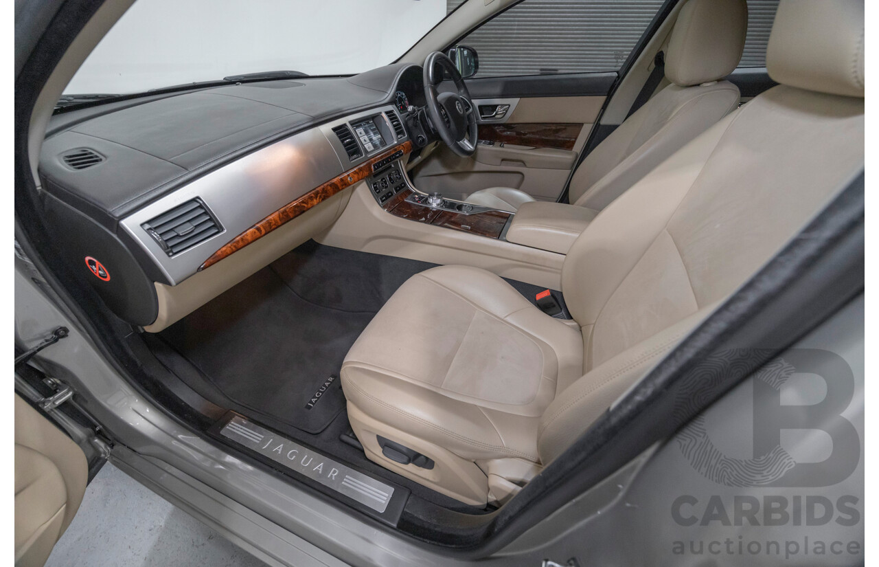 2013 Jaguar XF 2.0 Luxury MY13 4d Sedan Cashmere Gold Turbo 2.0L