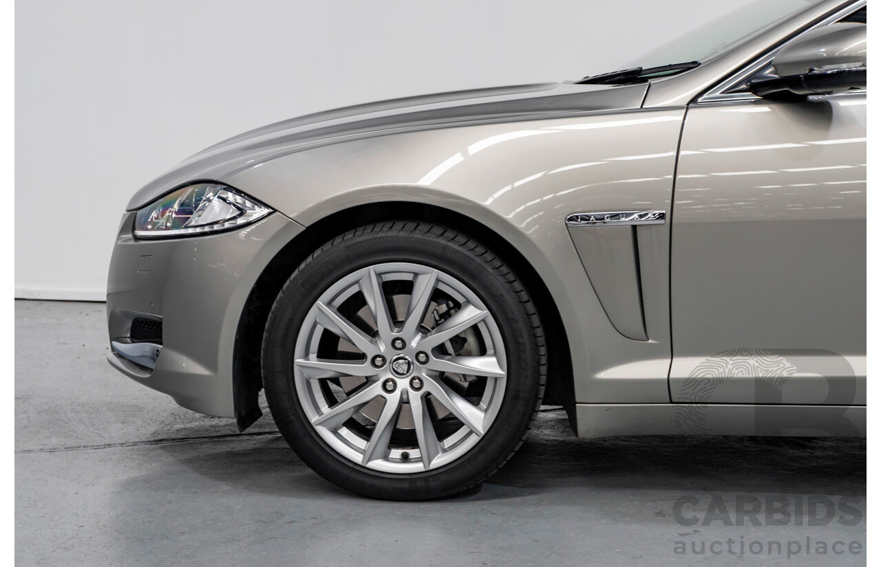 2013 Jaguar XF 2.0 Luxury MY13 4d Sedan Cashmere Gold Turbo 2.0L