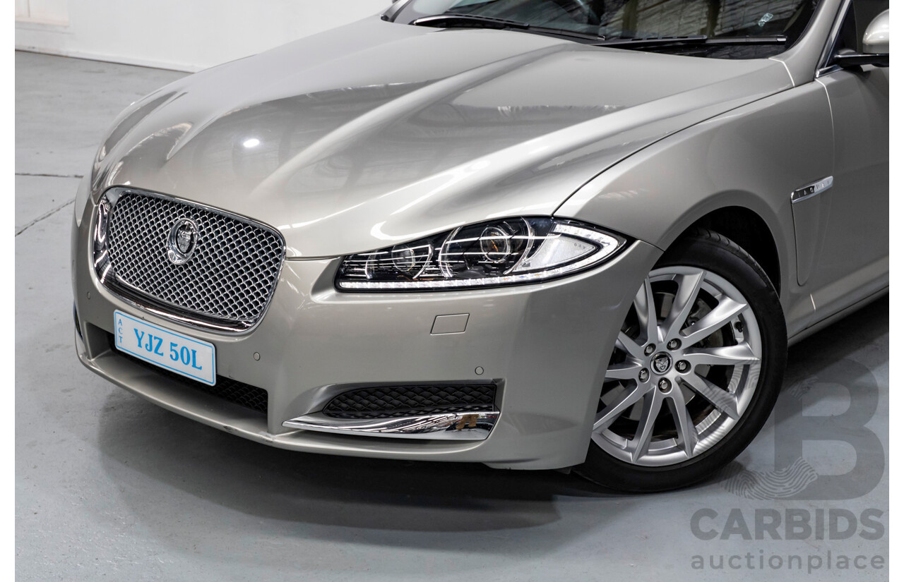 2013 Jaguar XF 2.0 Luxury MY13 4d Sedan Cashmere Gold Turbo 2.0L