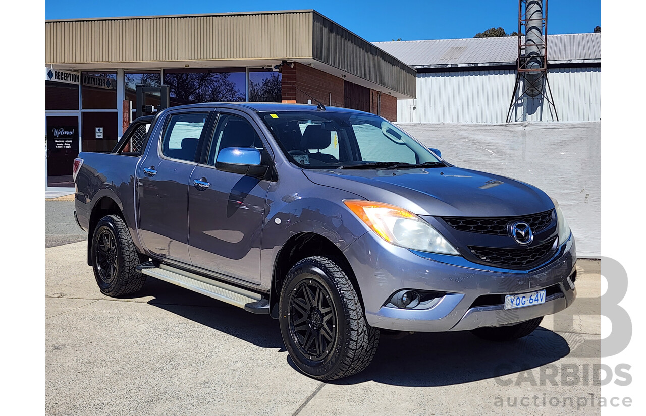 08/2012 Mazda Bt50 GT (4x4) Dual Cab Utility Grey 3.2L