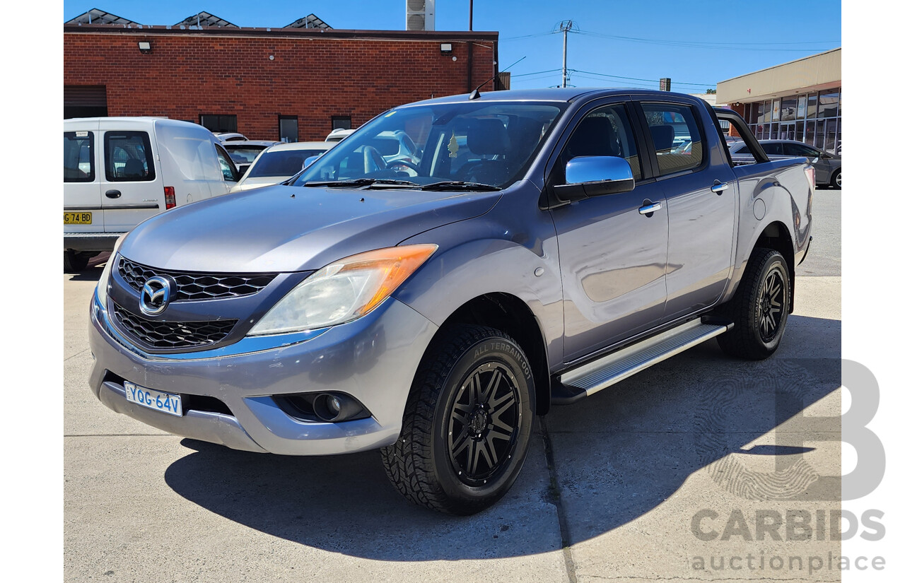 08/2012 Mazda Bt50 GT (4x4) Dual Cab Utility Grey 3.2L