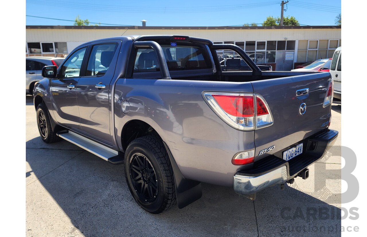 08/2012 Mazda Bt50 GT (4x4) Dual Cab Utility Grey 3.2L