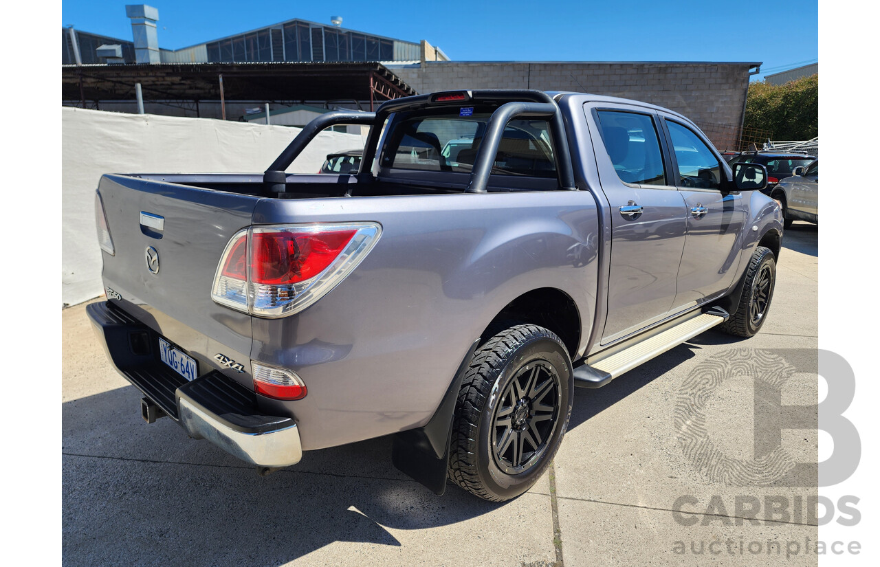 08/2012 Mazda Bt50 GT (4x4) Dual Cab Utility Grey 3.2L
