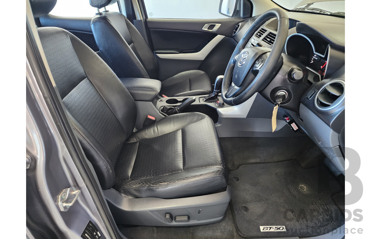 08/2012 Mazda Bt50 GT (4x4)  Dual Cab Utility Grey 3.2L