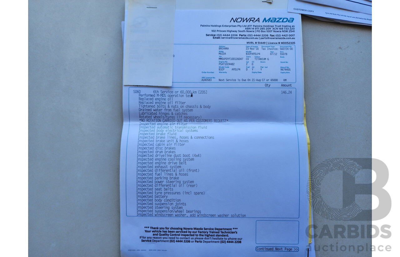 08/2012 Mazda Bt50 GT (4x4)  Dual Cab Utility Grey 3.2L