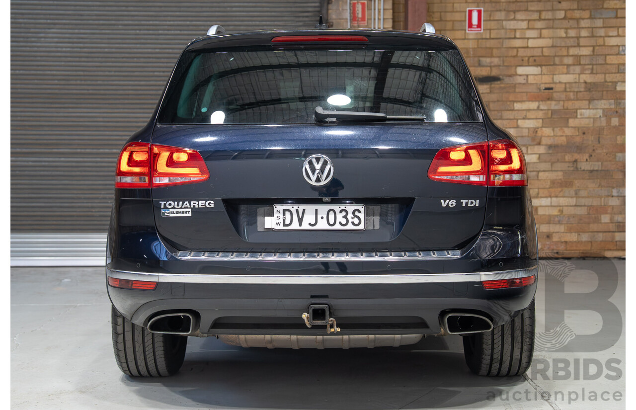 03/2018 Volkswagen Touareg 150 TDI Element 7P MY18 4d Wagon Blue Turbo Diesel 3.0L