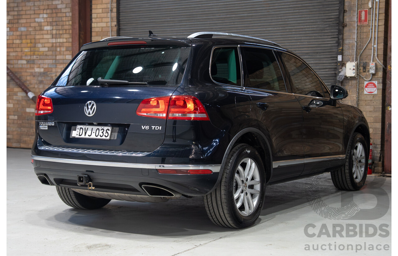 03/2018 Volkswagen Touareg 150 TDI Element 7P MY18 4d Wagon Blue Turbo Diesel 3.0L