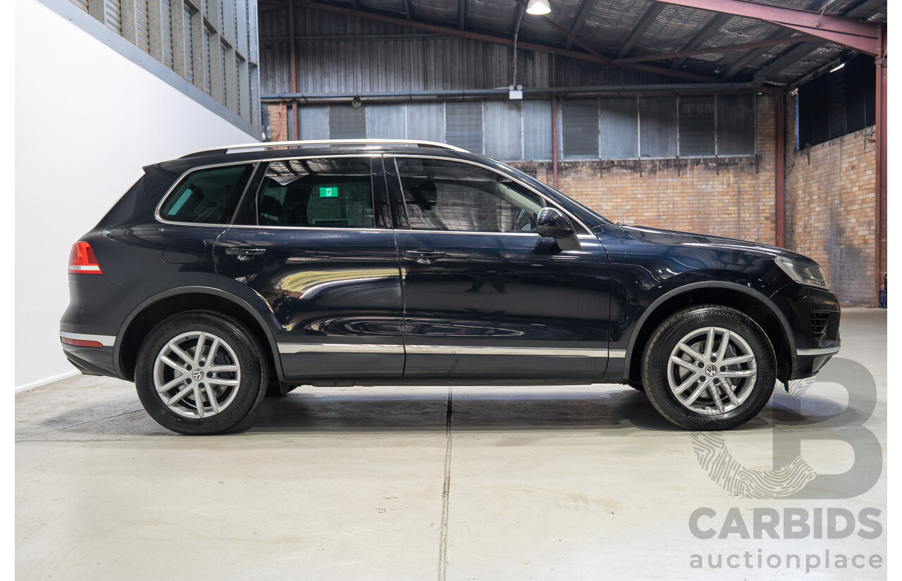 03/2018 Volkswagen Touareg 150 TDI Element 7P MY18 4d Wagon Blue Turbo Diesel 3.0L
