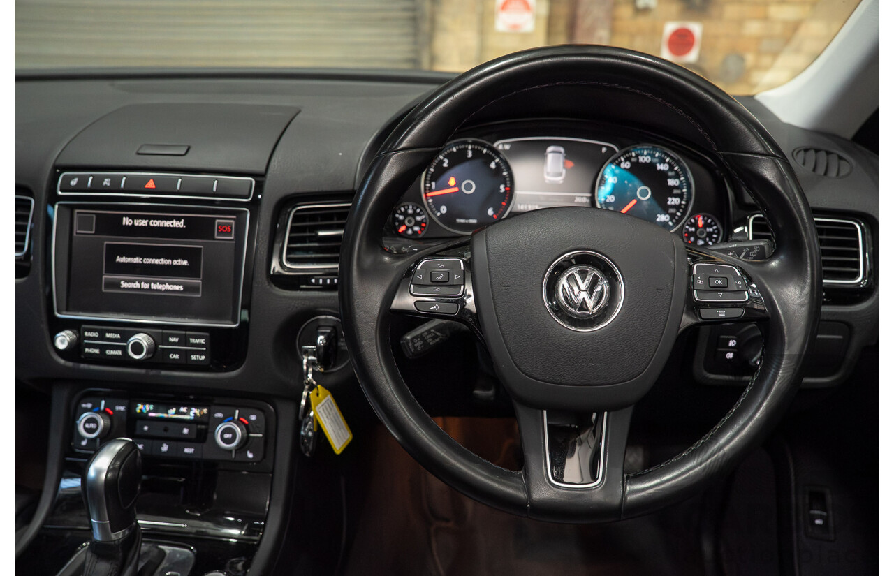 03/2018 Volkswagen Touareg 150 TDI Element 7P MY18 4d Wagon Blue Turbo Diesel 3.0L