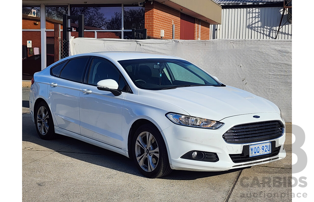 11/2015 Ford Mondeo Ambiente TDCi MD 5d Hatchback White 2.0L
