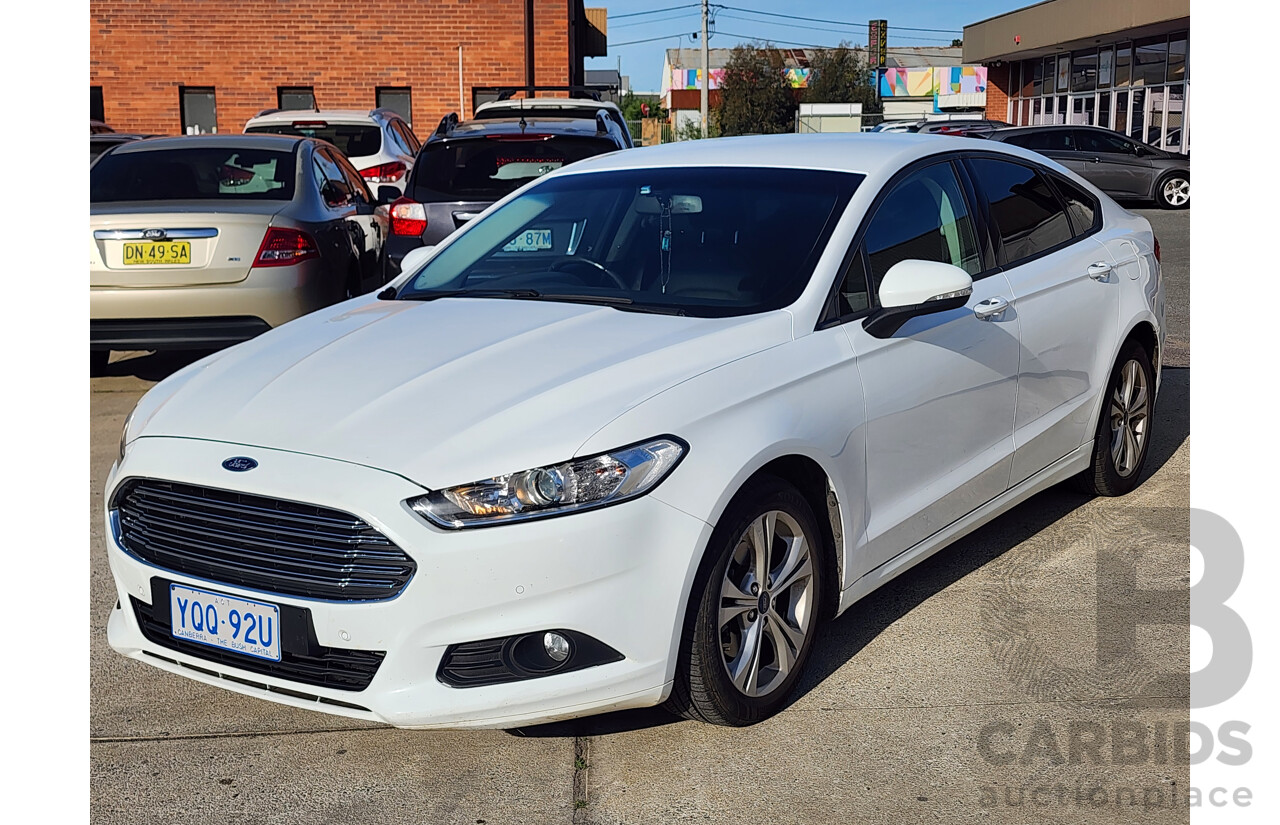11/2015 Ford Mondeo Ambiente TDCi MD 5d Hatchback White 2.0L