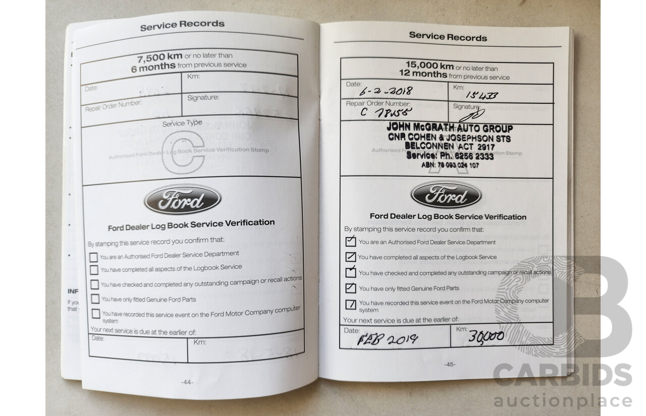11/2015 Ford Mondeo Ambiente TDCi MD 5d Hatchback White 2.0L