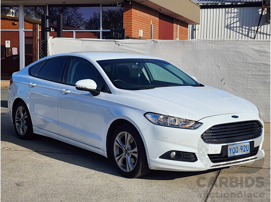 11/2015 Ford Mondeo Ambiente TDCi MD 5d Hatchback White 2.0L