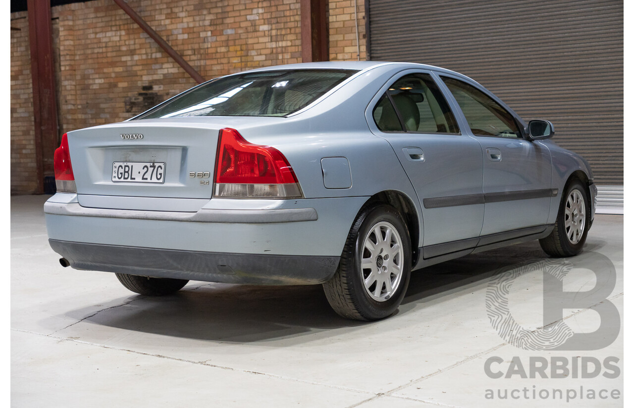 11/2002 Volvo S60 2.4 20v SE 4d Sedan Silver 2.4L