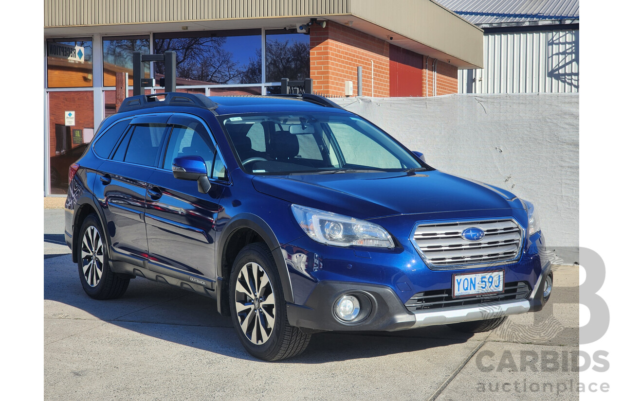 10/2015 Subaru Outback 2.0D Premium AWD MY15 4d Wagon Blue Turbo diesel 2.0L