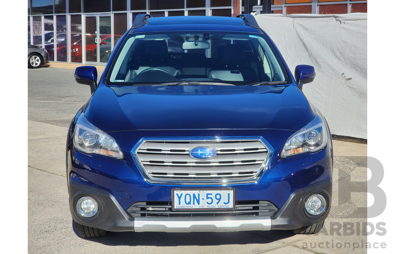 10/2015 Subaru Outback 2.0D Premium AWD MY15 4d Wagon Blue Turbo diesel 2.0L